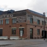 The restored brick Simmons Building warehouse in East Village, Calgary